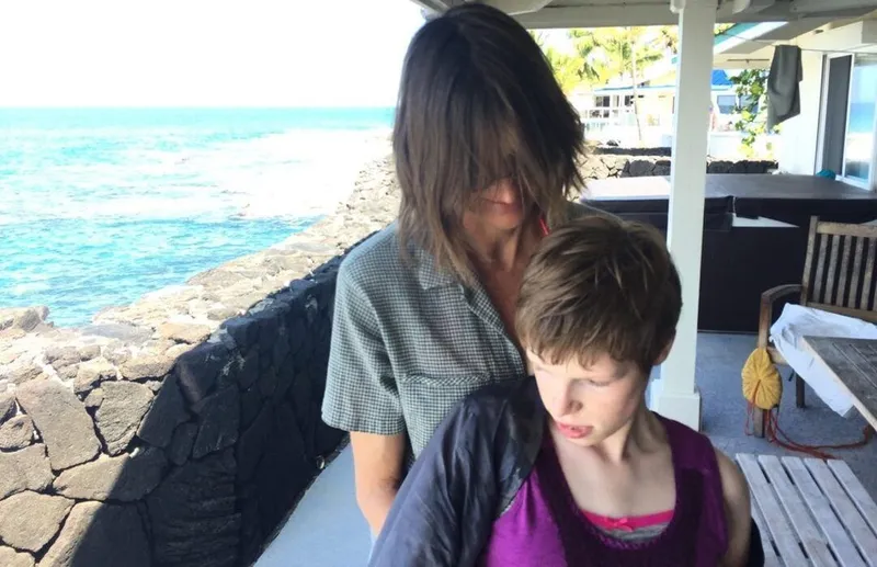 Danilyn and Millie by the seaside